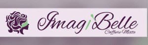 Logo de la coiffure Imagibelle avec un design coloré et élégant, mettant en avant le thème de la beauté.